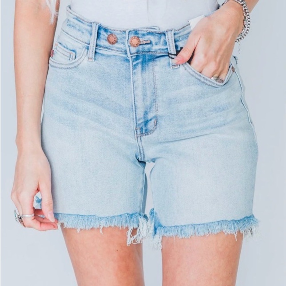 Judy blue Light Blue Denim Women's Shorts